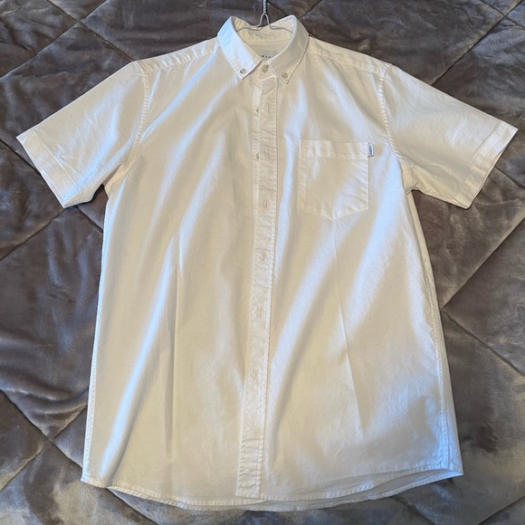 TOPMAN white short sleeve button down shirt - Picture 1 of 5